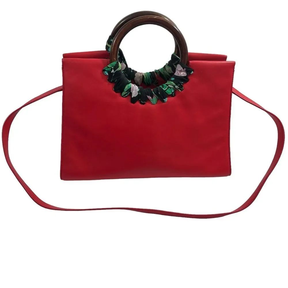 Kate Spade Prickly Pear Red Ridgefield Street Katarina Leather Bag Purse‎
